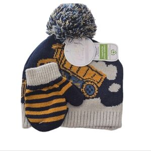B2G1F- Toby & Me Infant Boy Winter Hat and Mittens Set